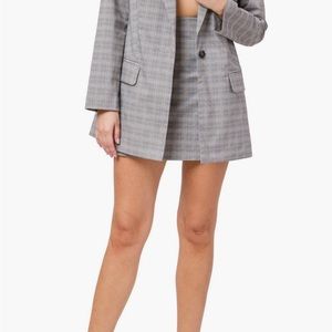 WAYF Betty Plaid Miniskirt